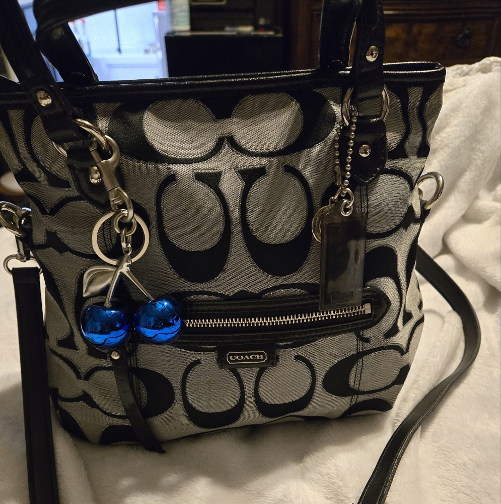 Coach Black and Gray Women's Bag
